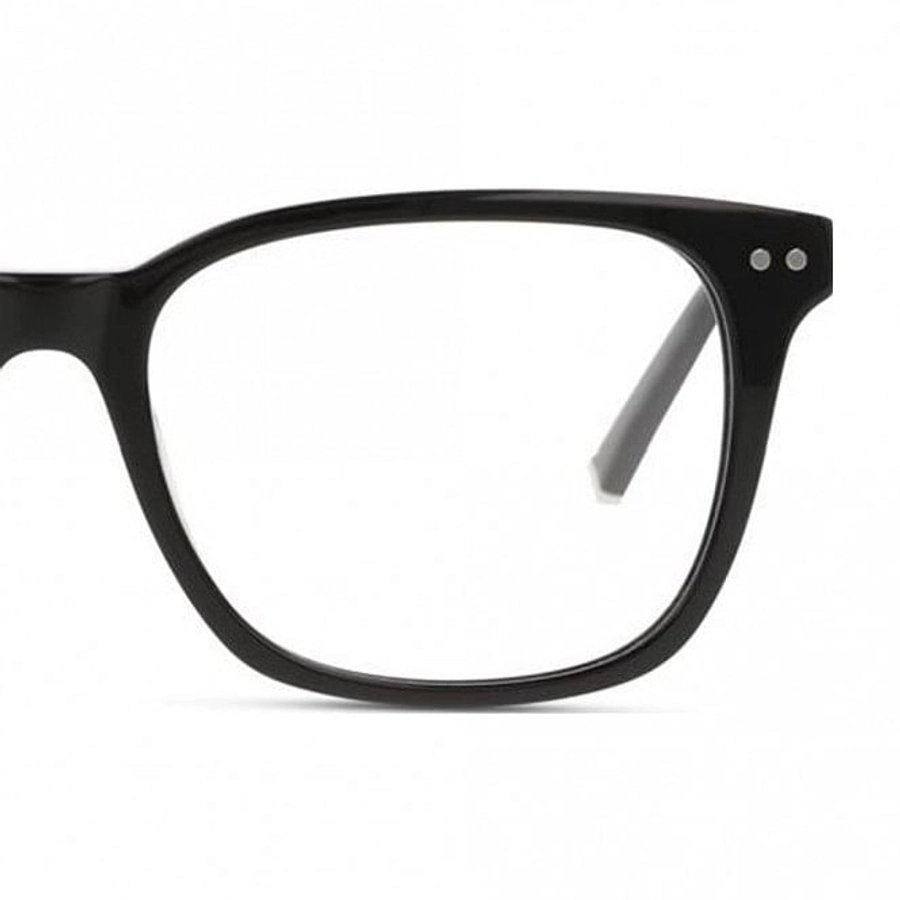 Full Rim Acetate Square Black Male Medium Heritage HEOM5032 Eyeglasses