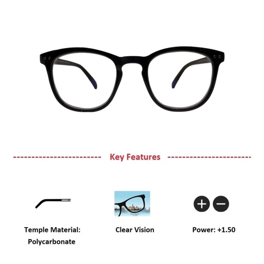 Vision Express(+2.50) Black Round Ready Reader IB8173