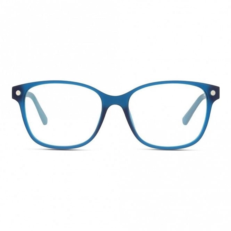 Oval Mirrored Lens Blue Acetate Full Rim Small Unofficial UNOF0028 Sunglasses