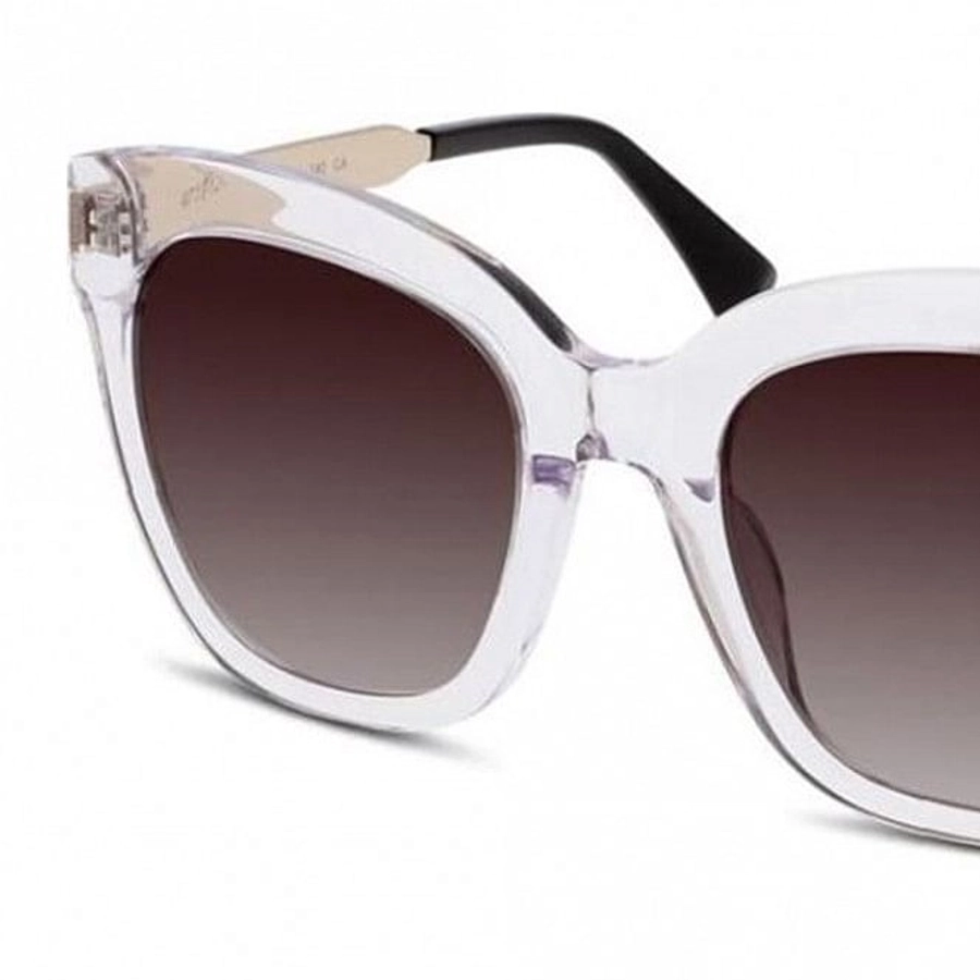 Oval UV Protected Lens Grey clear crystal Acetate Full Rim  Small Sensaya SAGF46 Sunglasses