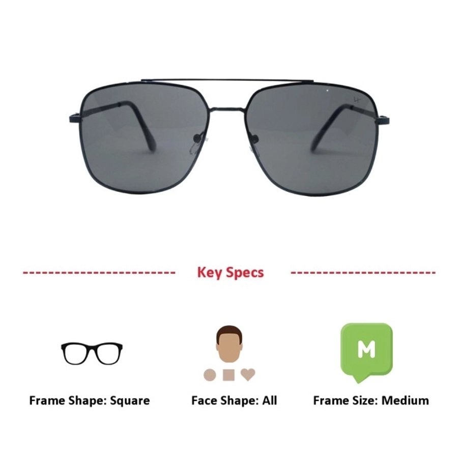 Grey Navy Square Sunglasses 21824