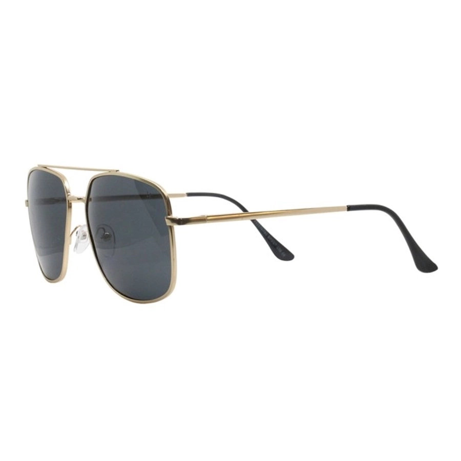Grey Gold Square Sunglasses 21824P
