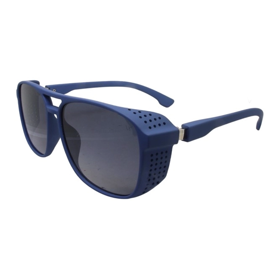 Grey Gradient Navy Square Sunglasses 21825