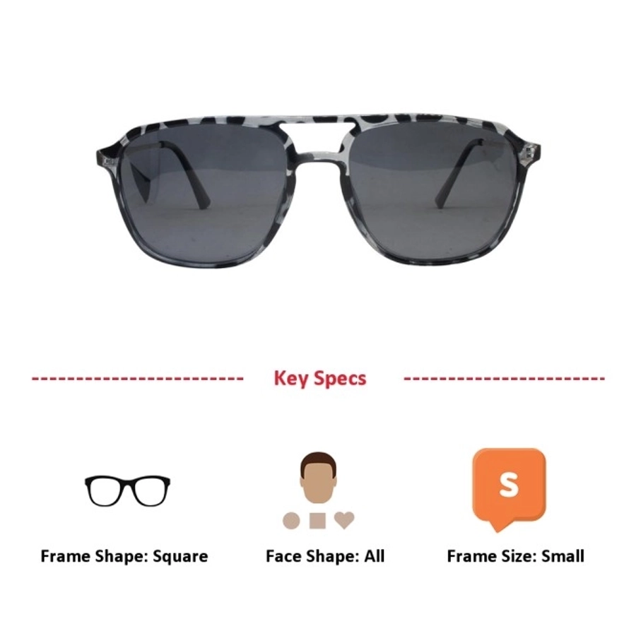 Grey Square Sunglasses 21826P