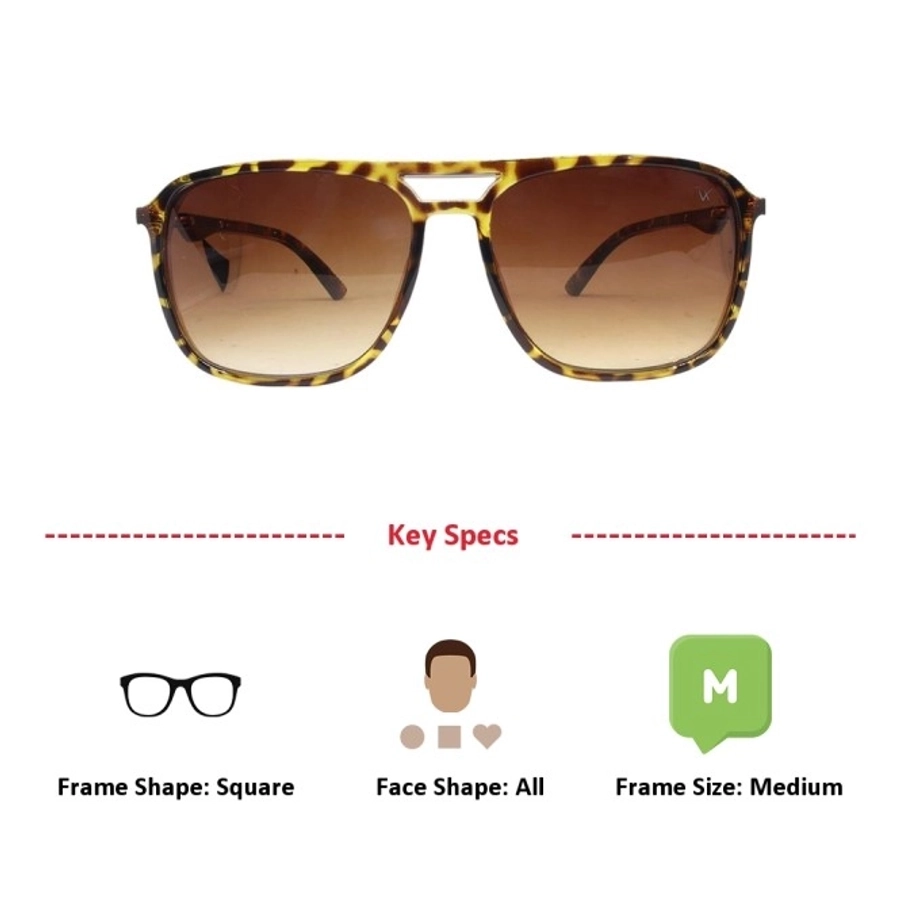 Brown Square Sunglasses 21828