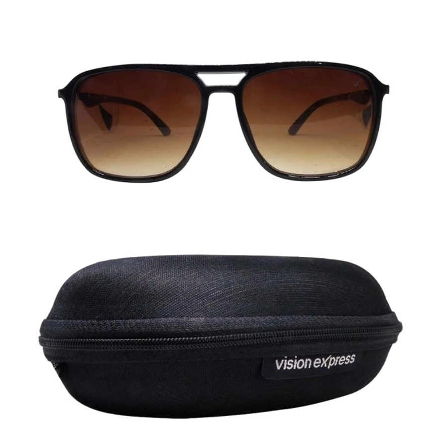 Brown Gradient Black Square Sunglasses 21828