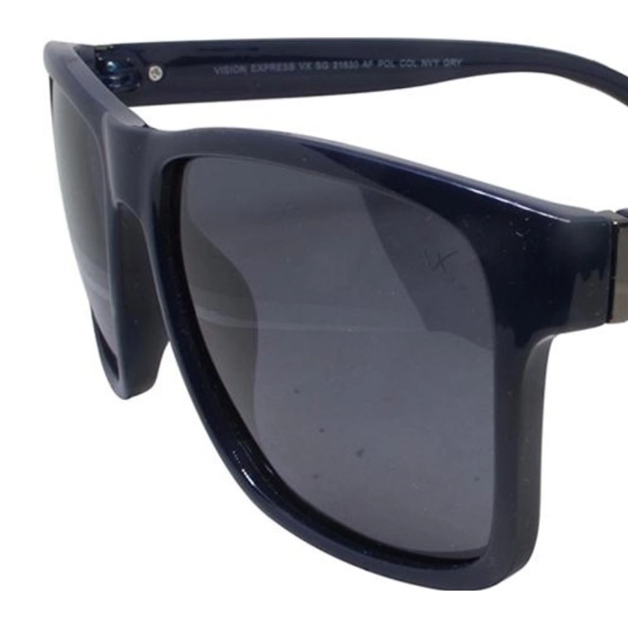 Grey Navy Rectangle Sunglasses 21830P