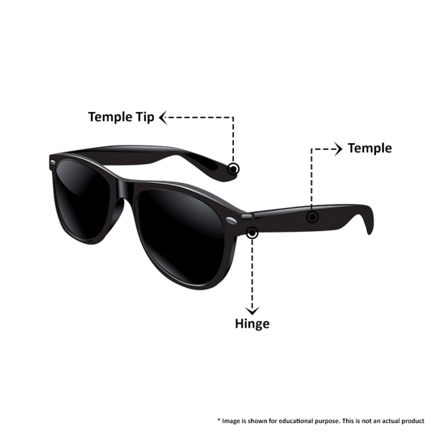 Grey Navy Rectangle Sunglasses 21830P