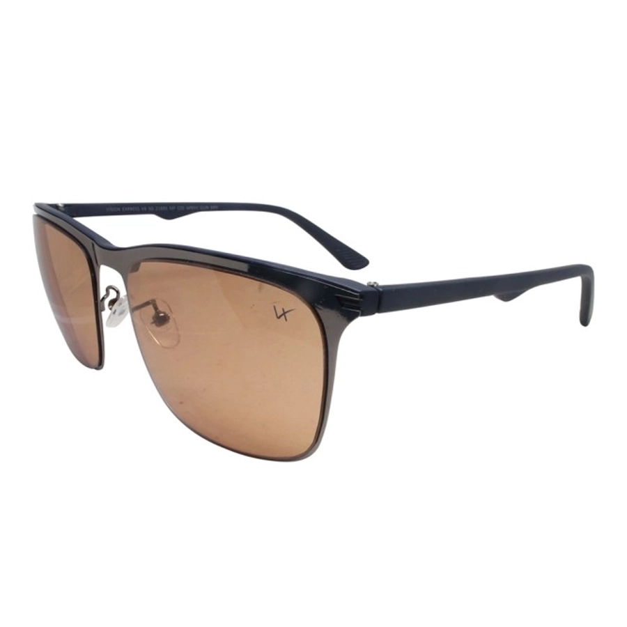 Amber Navy Rectangle Sunglasses 21835