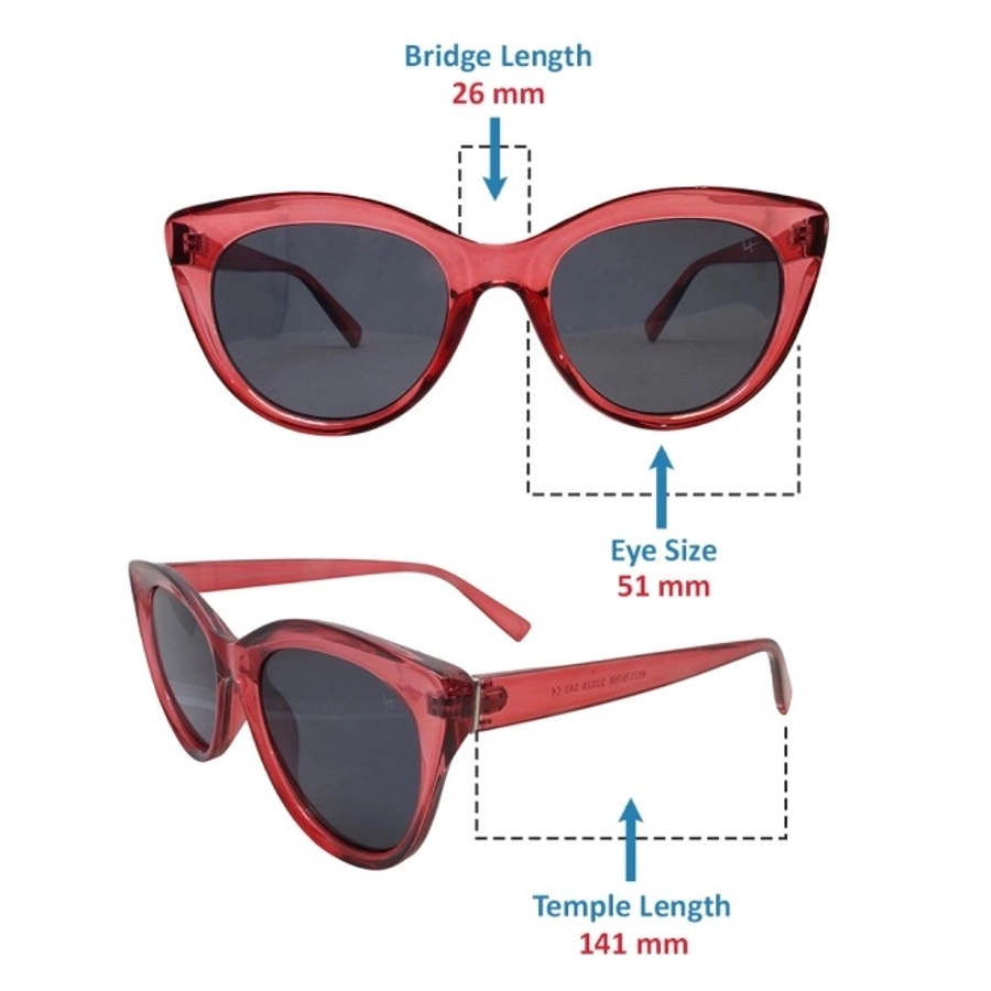 Grey Plum Cat Eye Sunglasses 41420