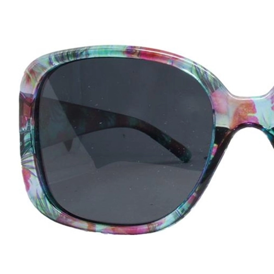 Red Print Square Sunglasses 41425P