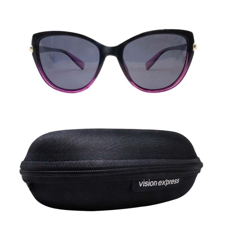 Grey Purple Square Sunglasses 41436P