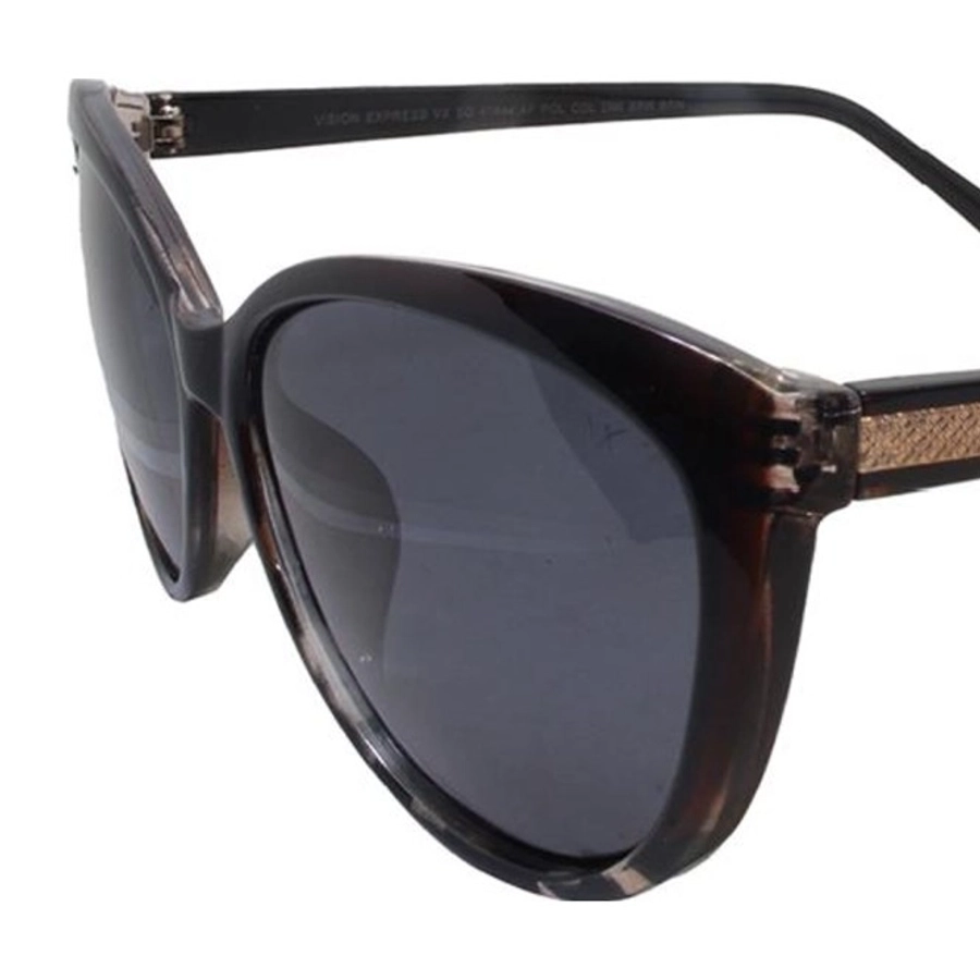 Grey Brown Cat Eye Sunglasses 41444P