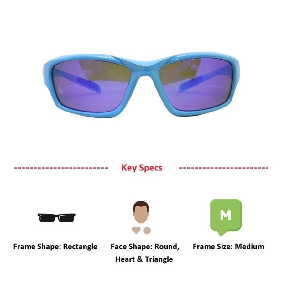 Blue Rectangle Sunglasses 51205