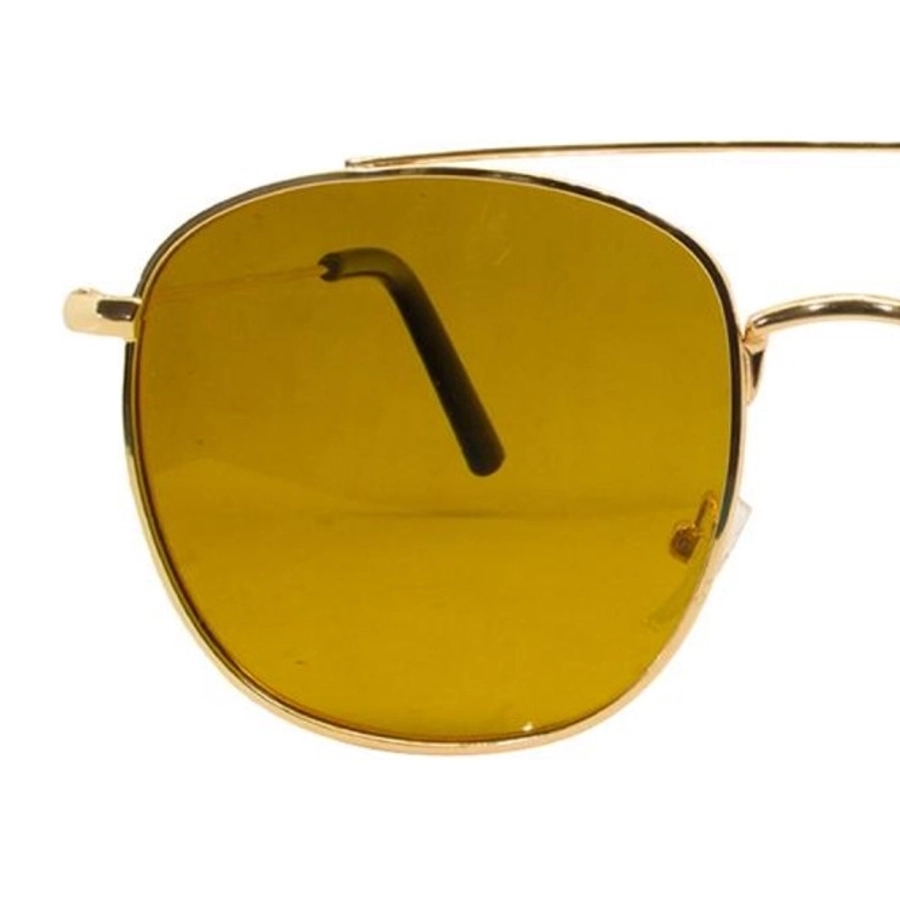 Brown Gold Square Sunglasses 21845P