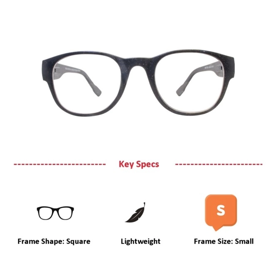 Full Rim Square Black Small 29676AF Eyeglasses