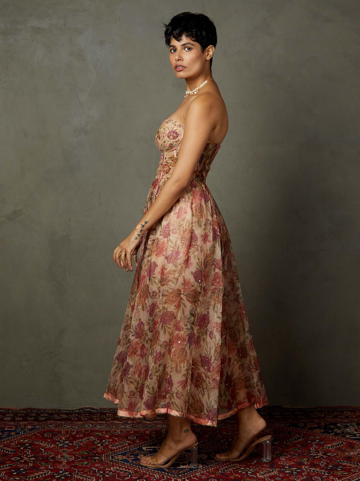 ワンピース Herlipto Dahlia Belted Dress M rose wood Herlipto Dahlia Belted Dress rose wood Dahlia Belted Dress - rose