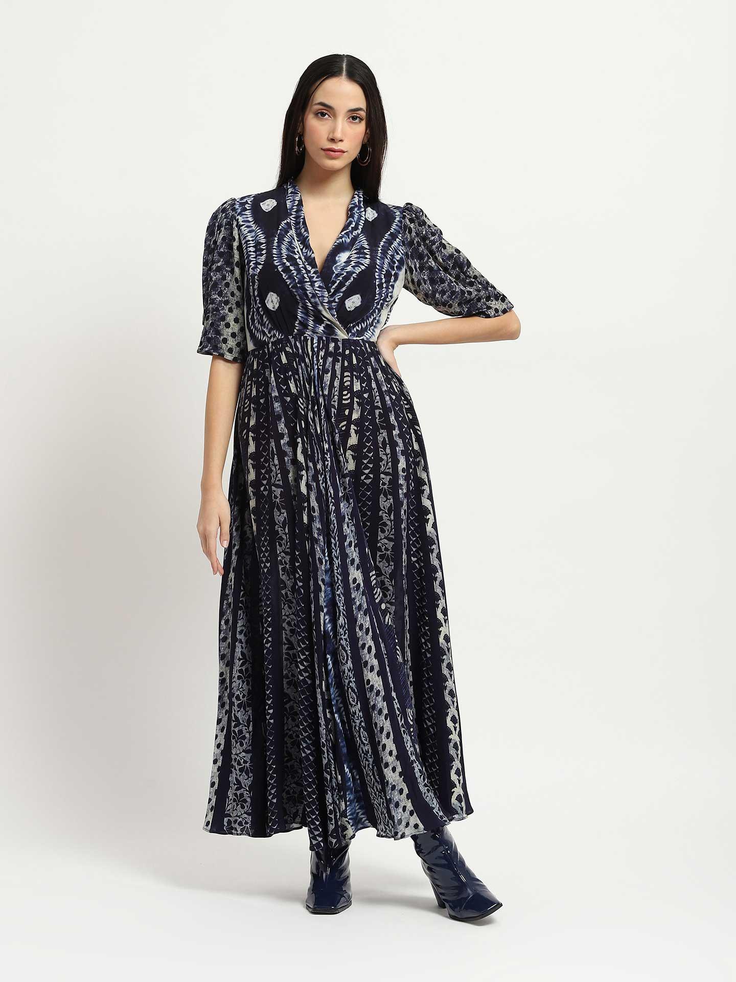 Blue Greta Maxi Dress