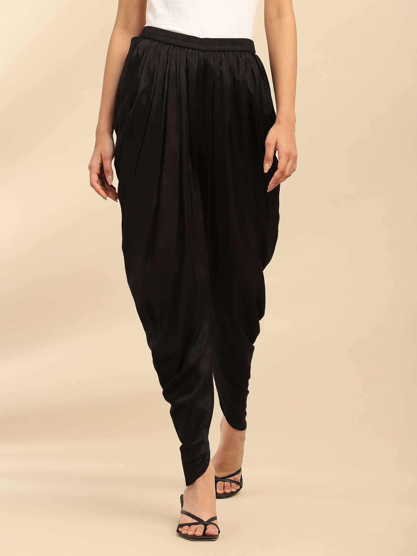 Black Dhoti Pants