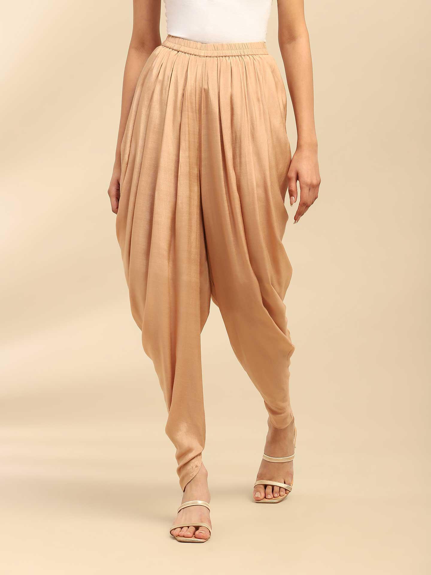 Metallic Dhoti Pants
