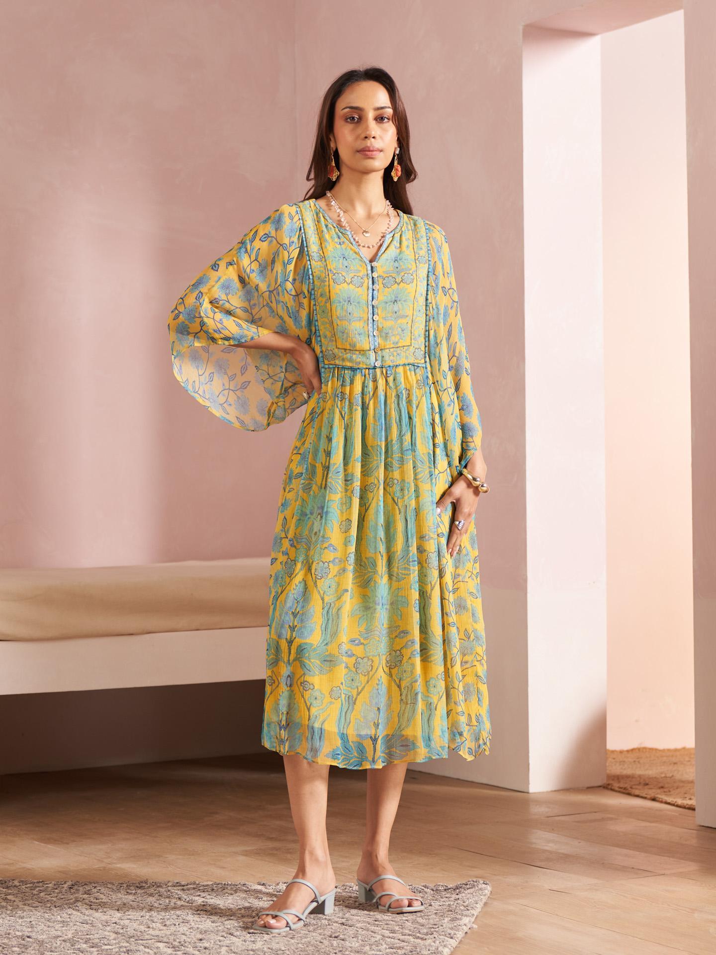 Yellow Masami Long Dress