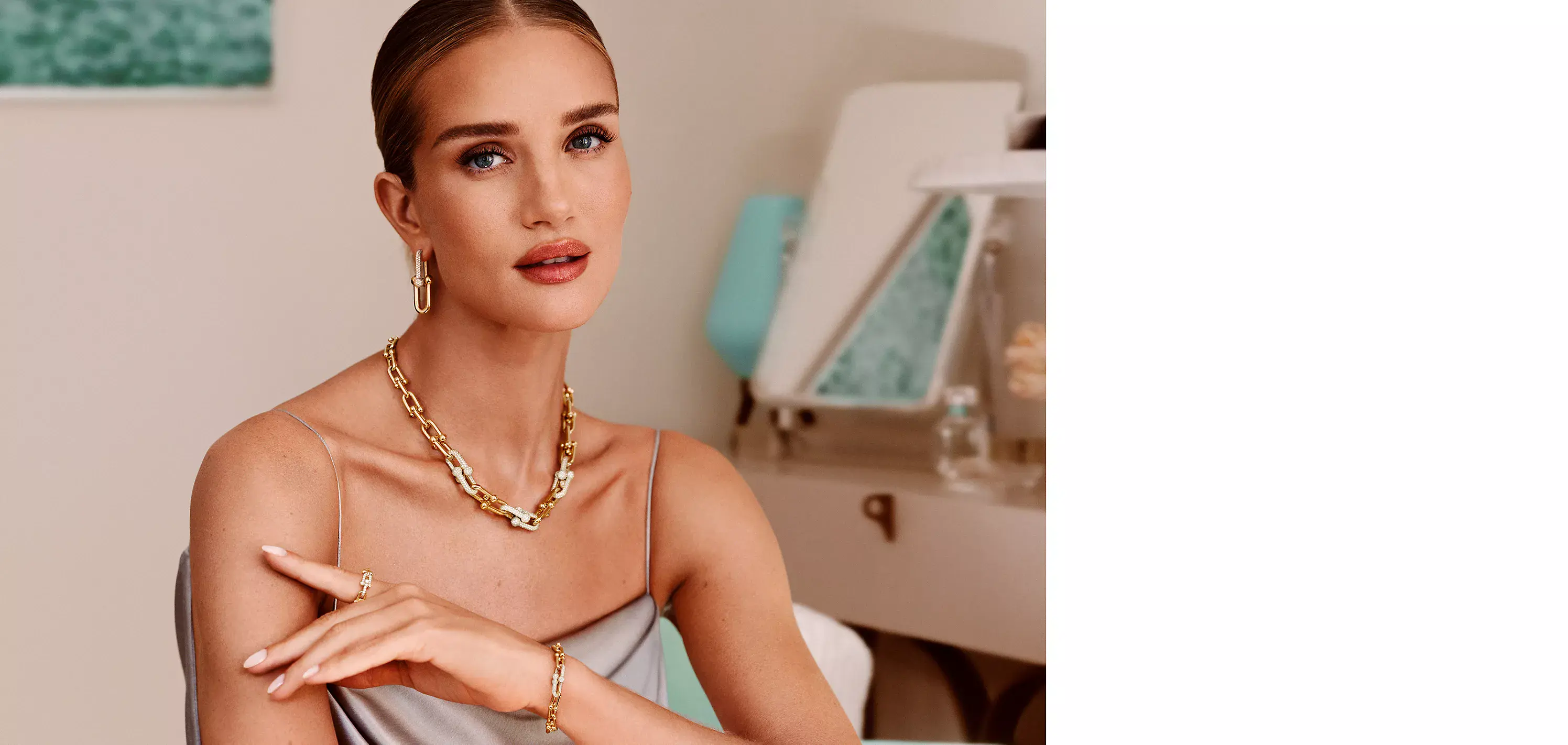 Tiffany & Co. - Platinum & 18K Yellow Gold Gemset And Diamond Charm Br –  Robinson's Jewelers