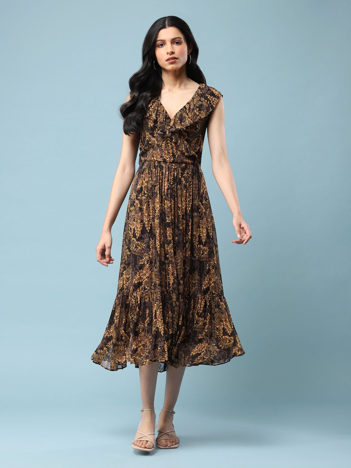 Black Laburnum Long Dress