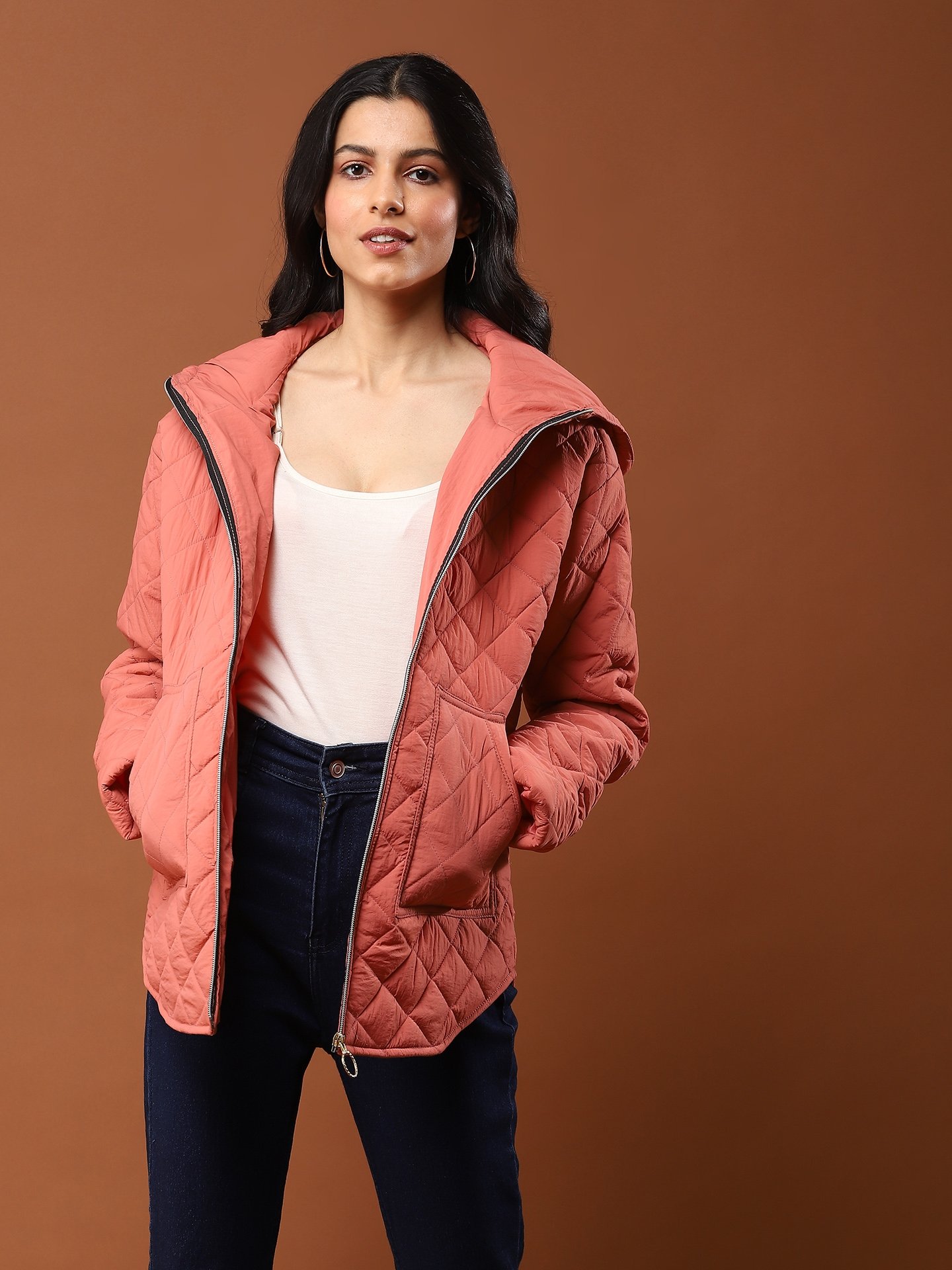 Rust Anya Puffer Jacket