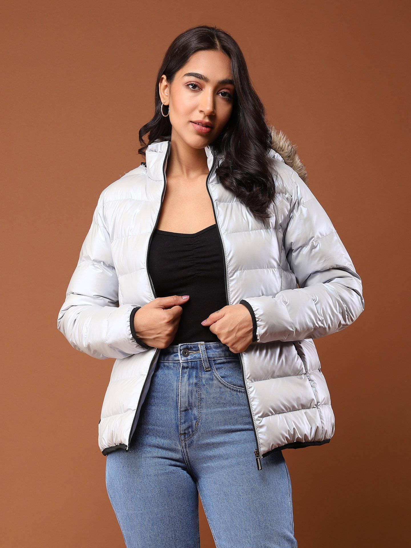 Moonlight Grey Anya Puffer Jacket