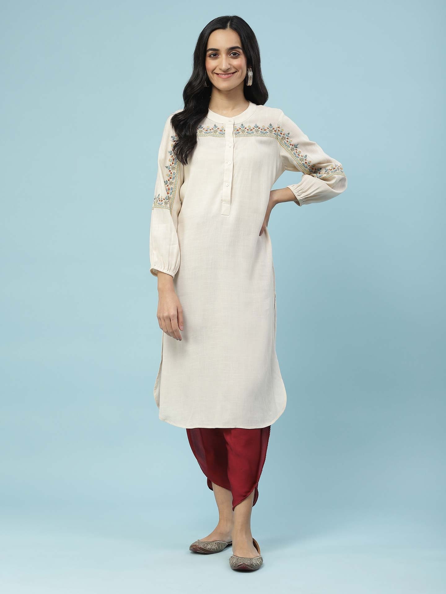 White Garima Kurta