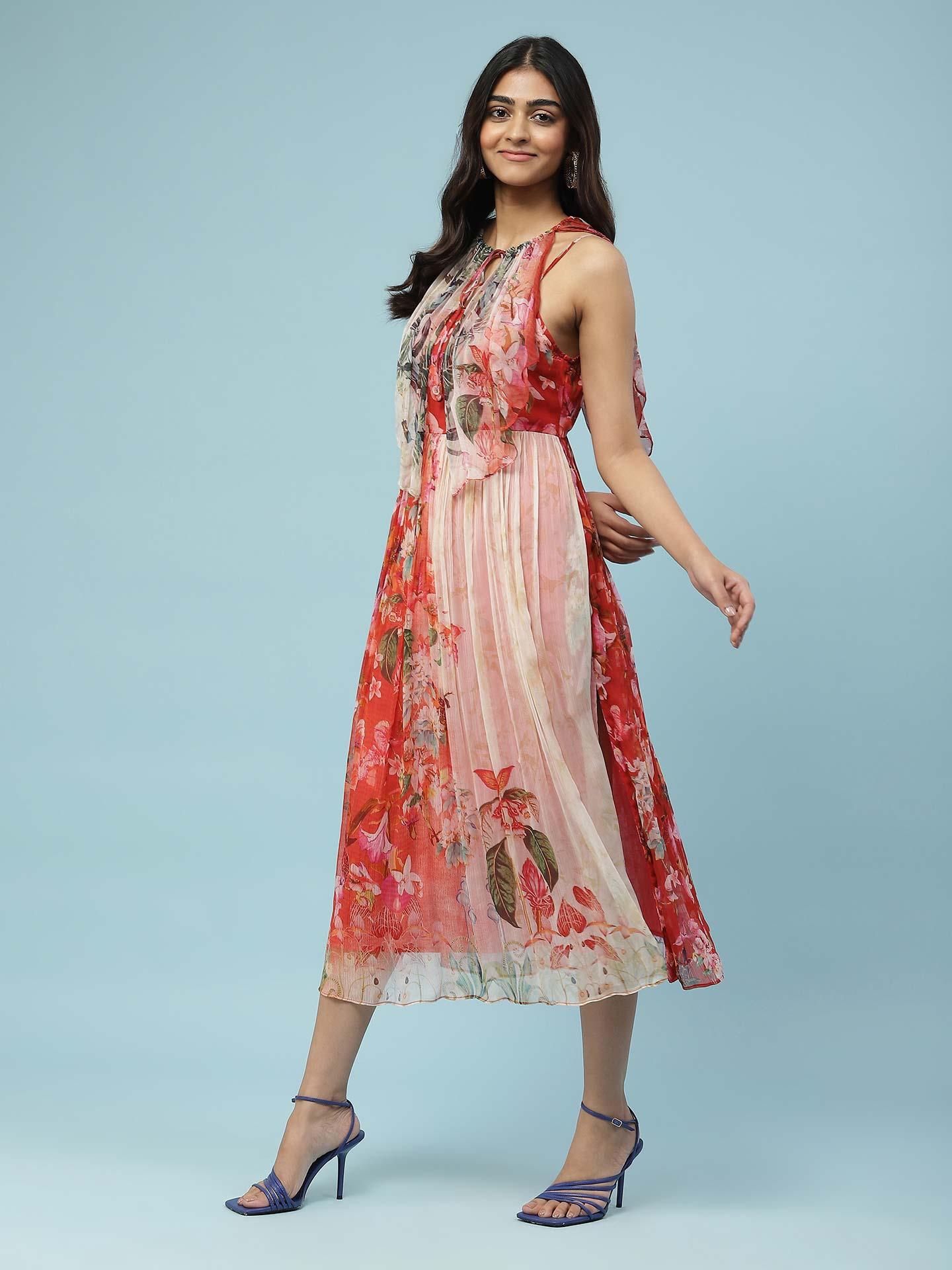 lipsy 3d flower dress