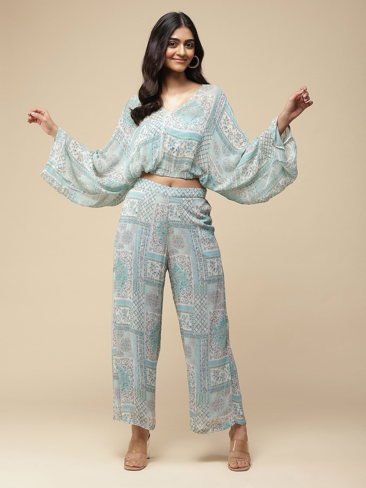 Blue Muzak Co-Ord Set