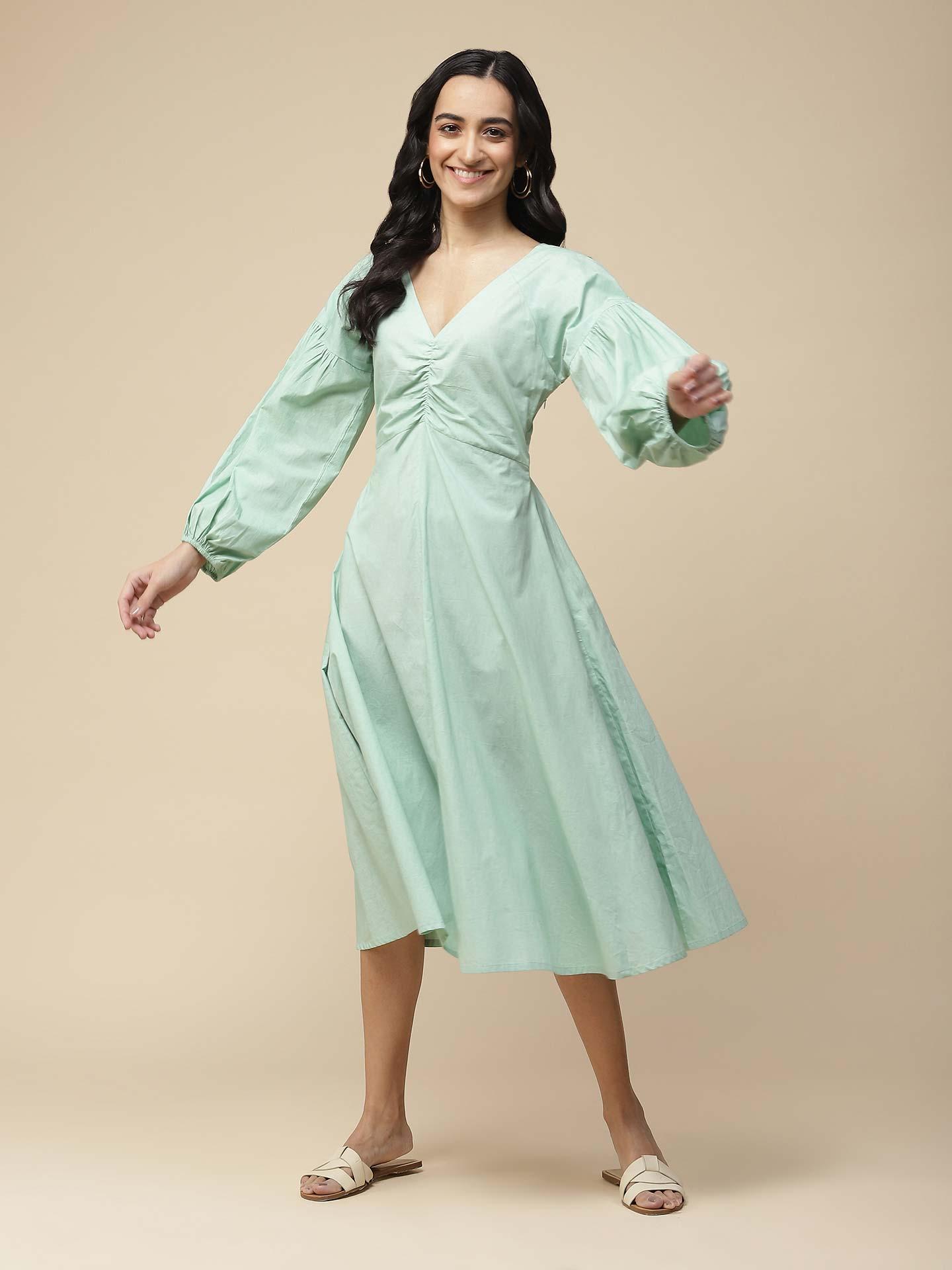 Sea Green Havana Long Dress