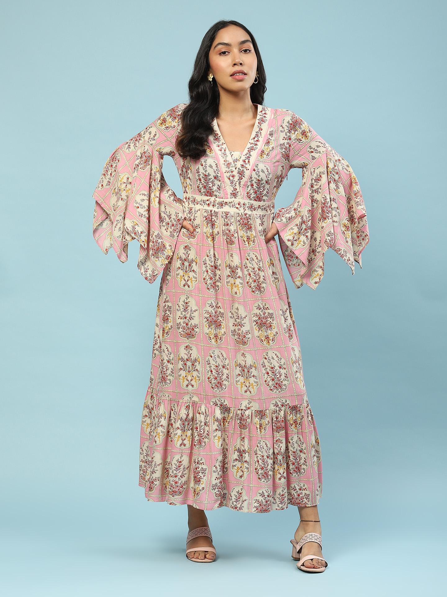Pink Tamasvani Long Dress