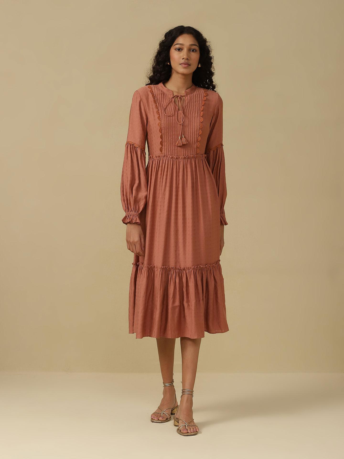Dust Pink Roza Long Dress