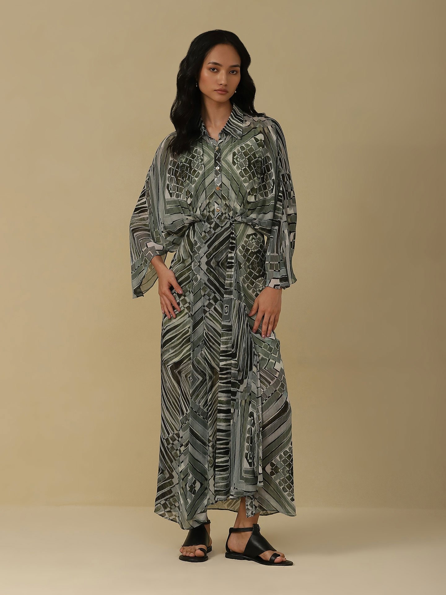 Green Keiko Long Dress
