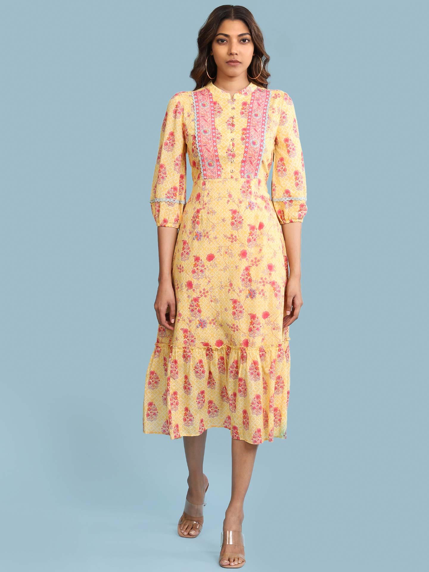 Yellow Arcadia Long Dress