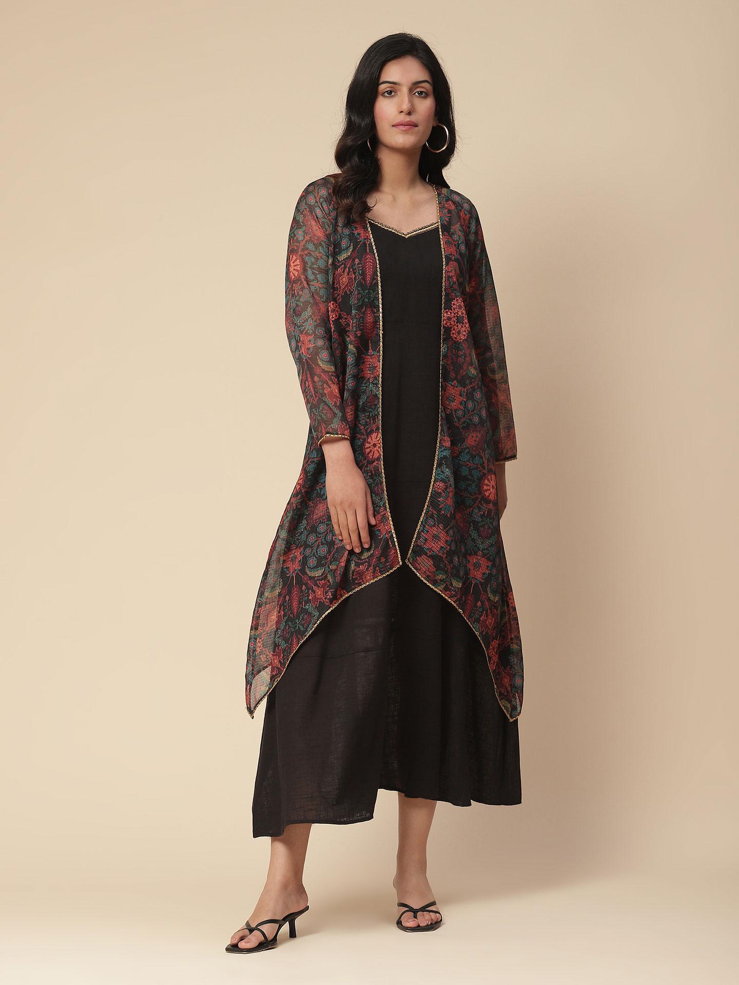 Black Turbat Long Dress