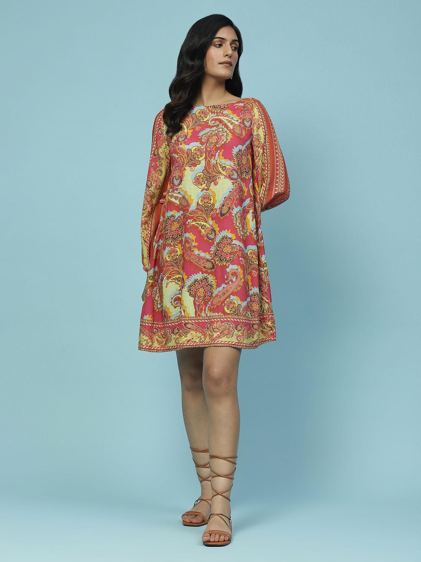 Fuschia Twiggy Short Dress