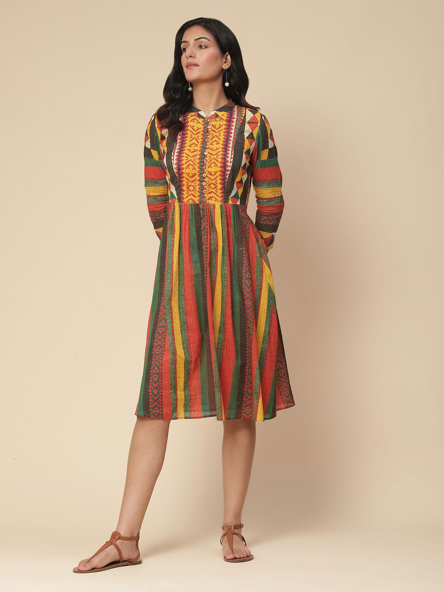 Multi Bani Long Dress