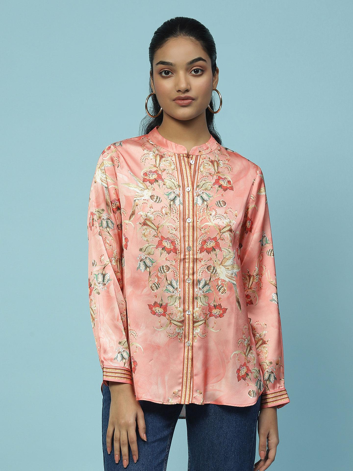 Peach Rubaiyat Shirt