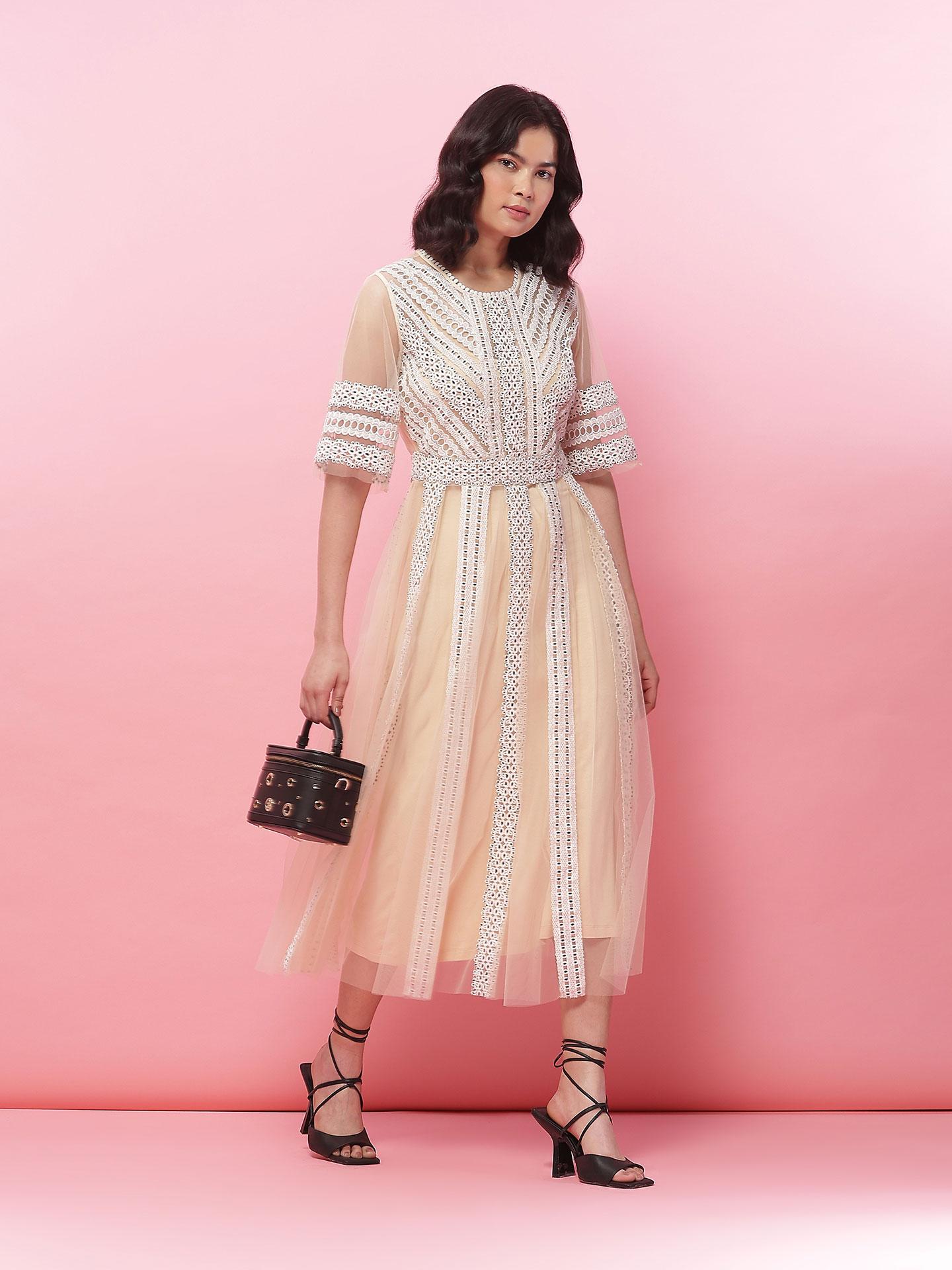 Ecru Katie Long Dress