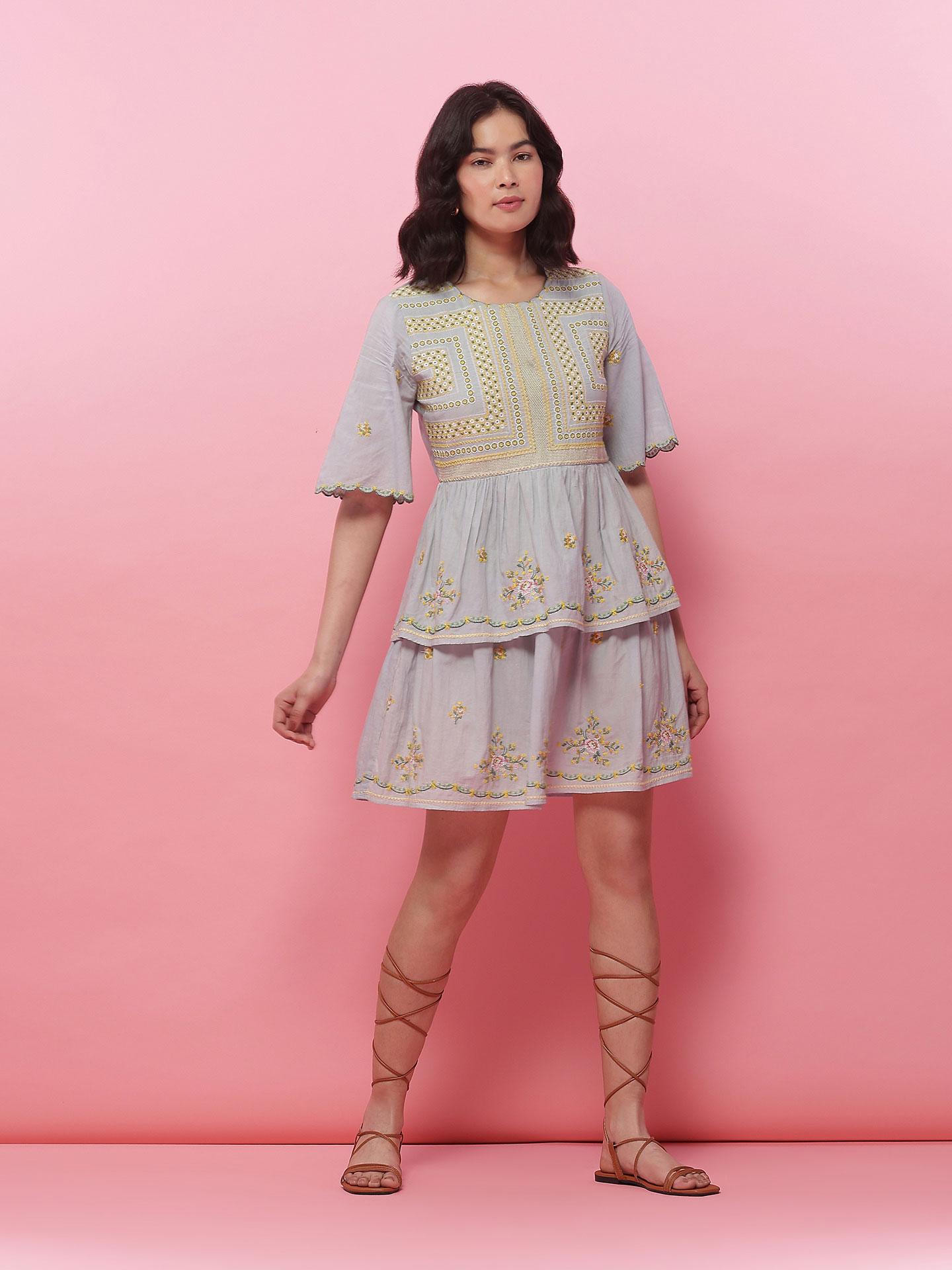 Blue Josie Short Dress
