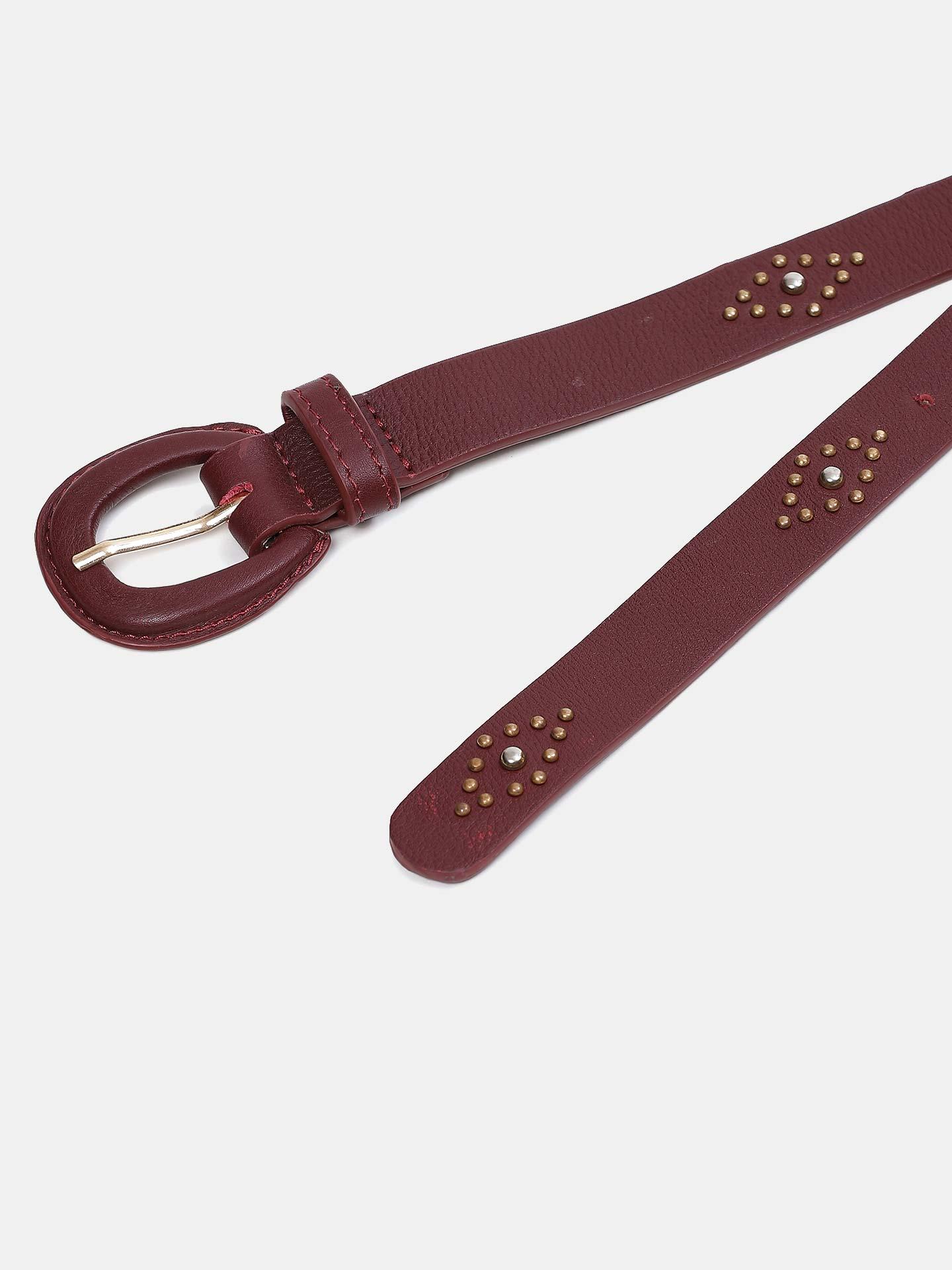 Ruby Leather Belt