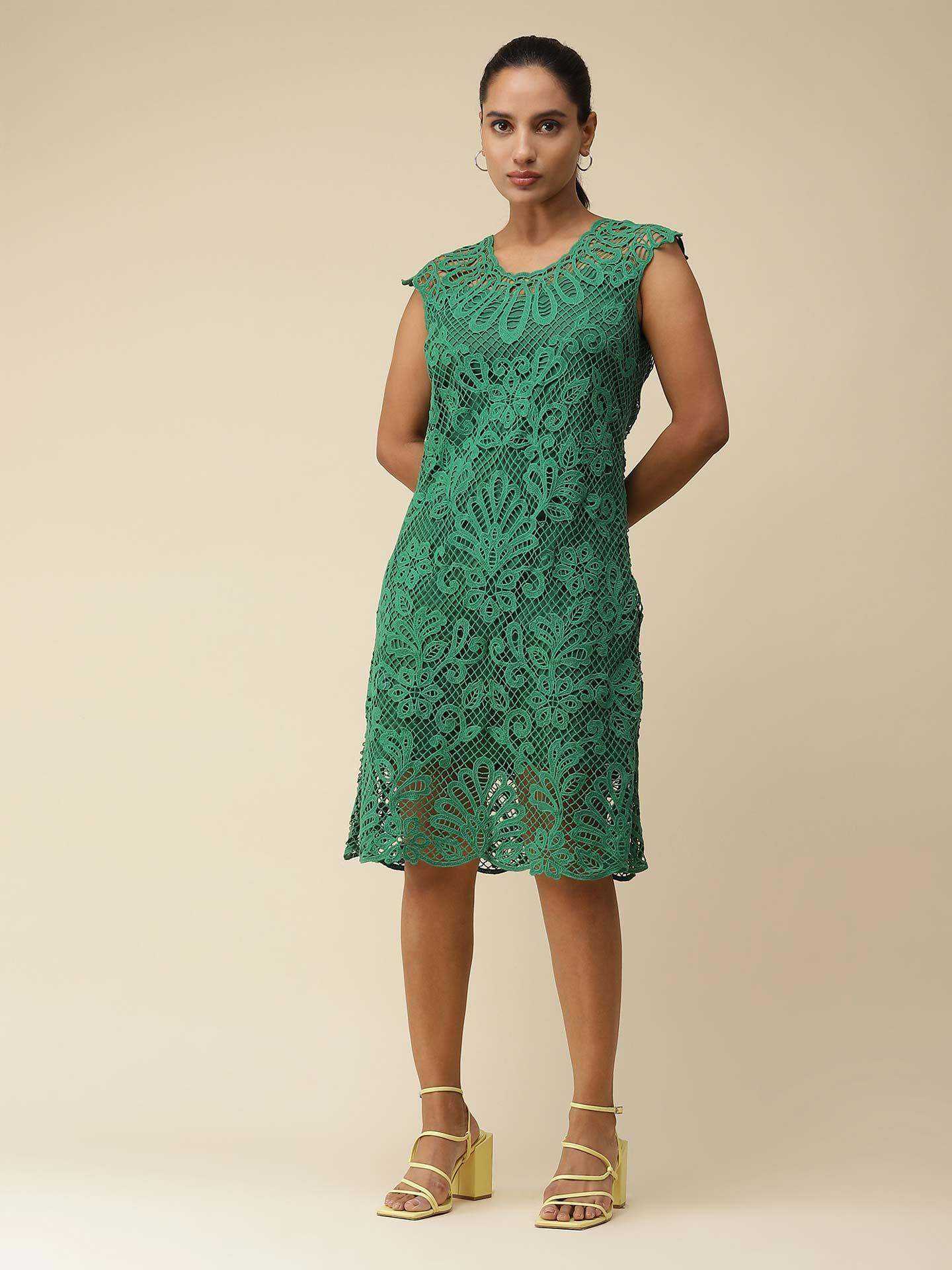 Green Chloe Shift Dress