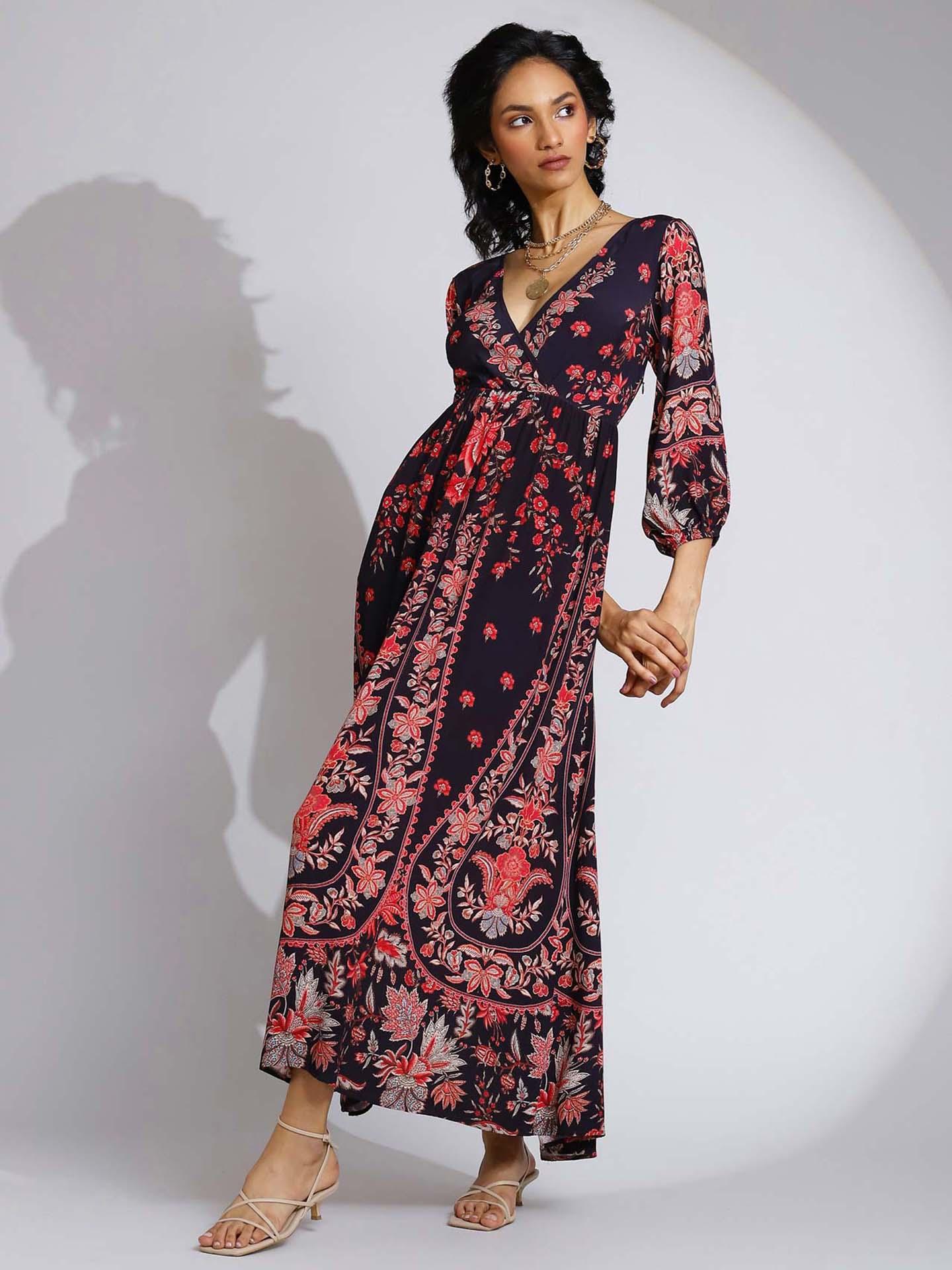 Black Avena Maxi Dress