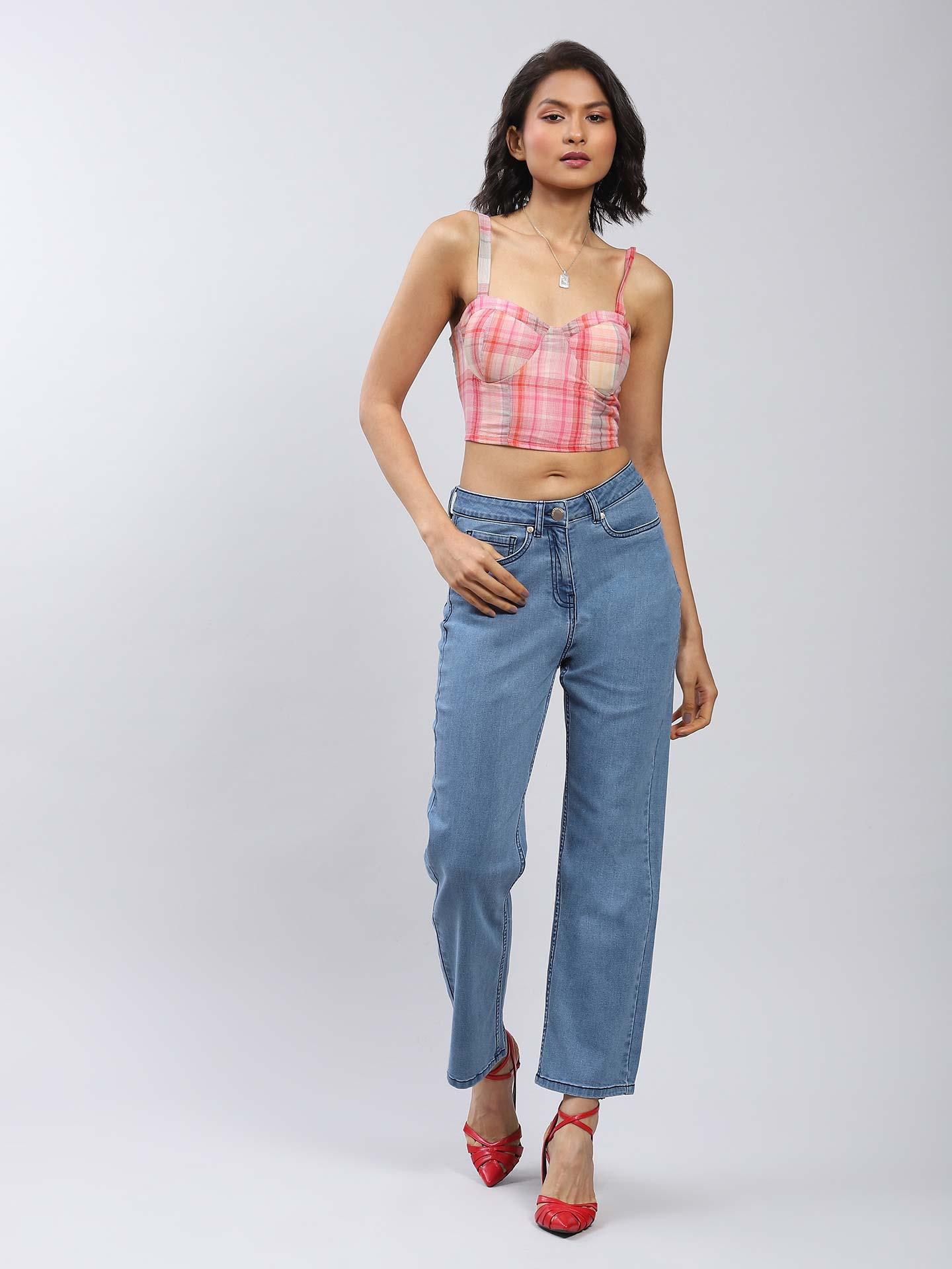 Indigo High-Waist Jeans