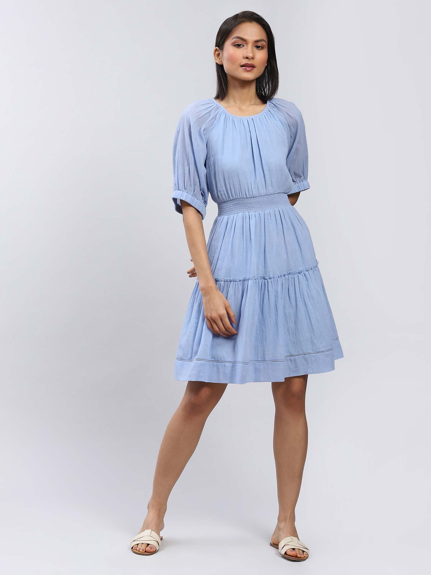 Sky Blue Core Classics Skater Dress