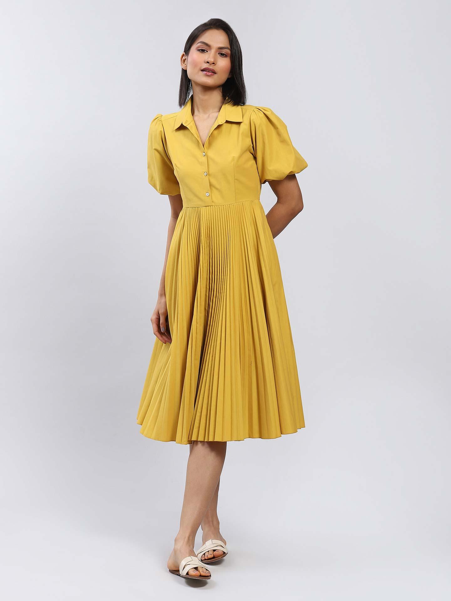 Mustard Leisure Basics Shirt Dress