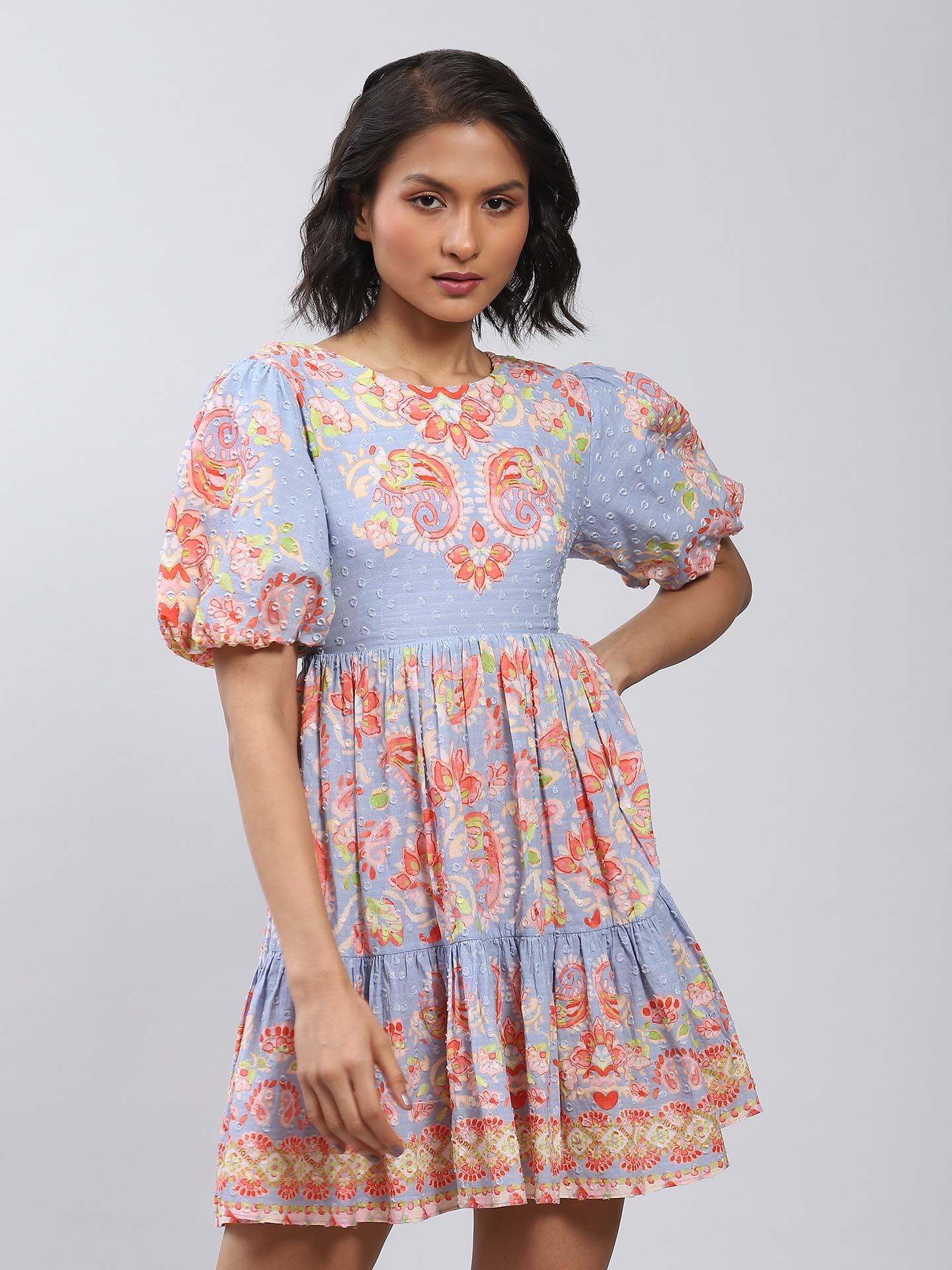 Blue Sisilia Short Dress